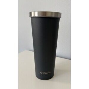 Vitamix Insulated Stainless Steel Tumbler 24oz Dark Gray Spill Proof NO Straw